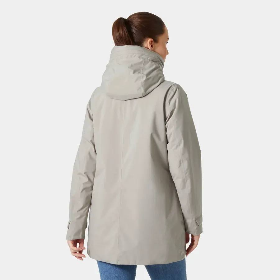 Helly Hansen Women's Victoria Insulated Mid Rain Jacket Grey 03