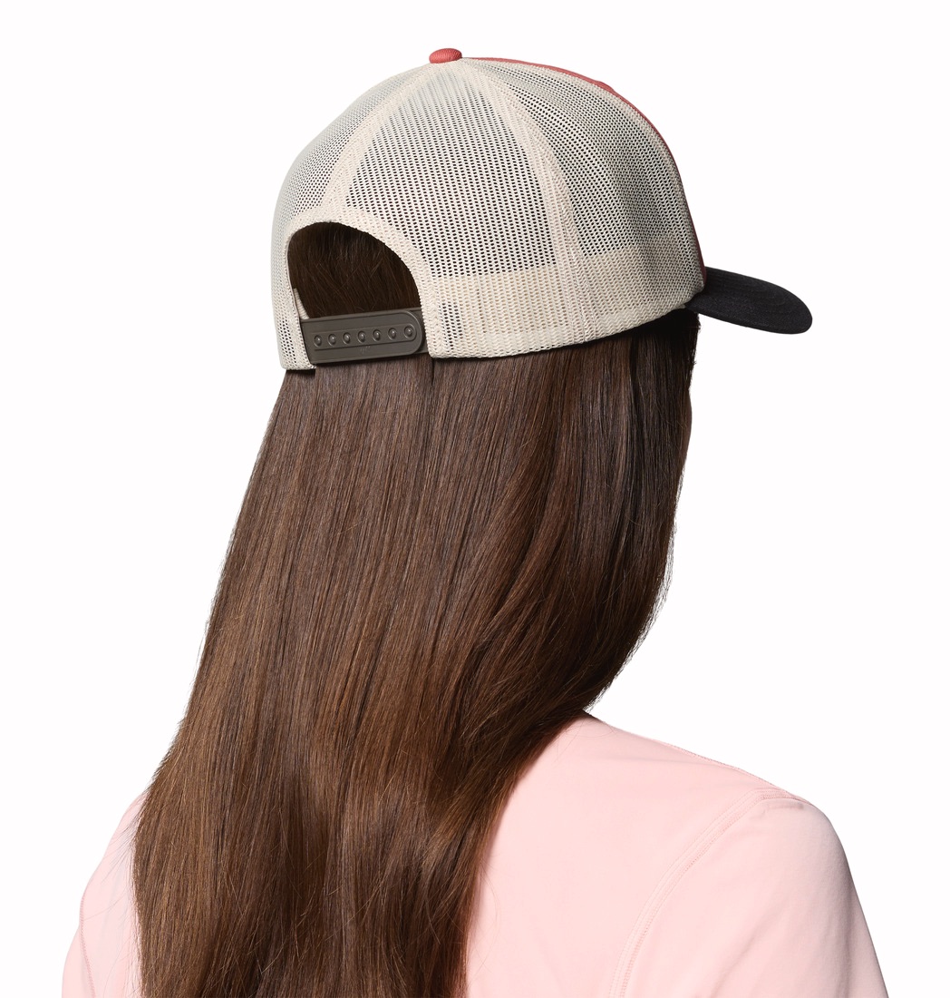 Columbia Mesh Snap Back Hat Washed Red, Heather 02