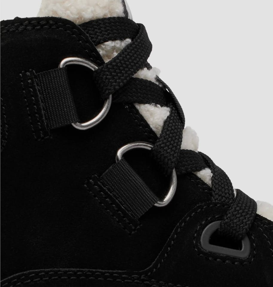 Sorel Women's Explorer III NW Lace Waterproof Black, Sea Salt 05