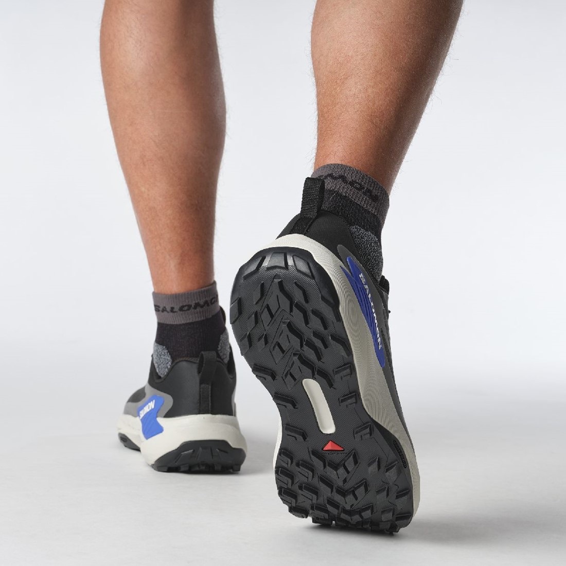 Salomon Men's Genesis GTX Black/Lunar Rock/French Blue 03