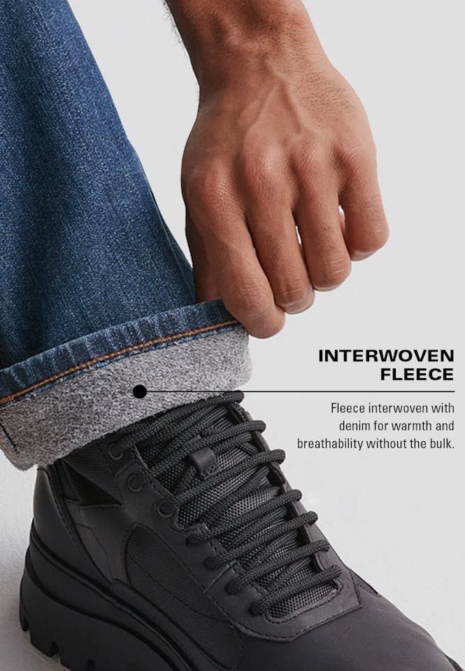 Duer Men's Tech Fleece Denim Straight Dark Indigo 07