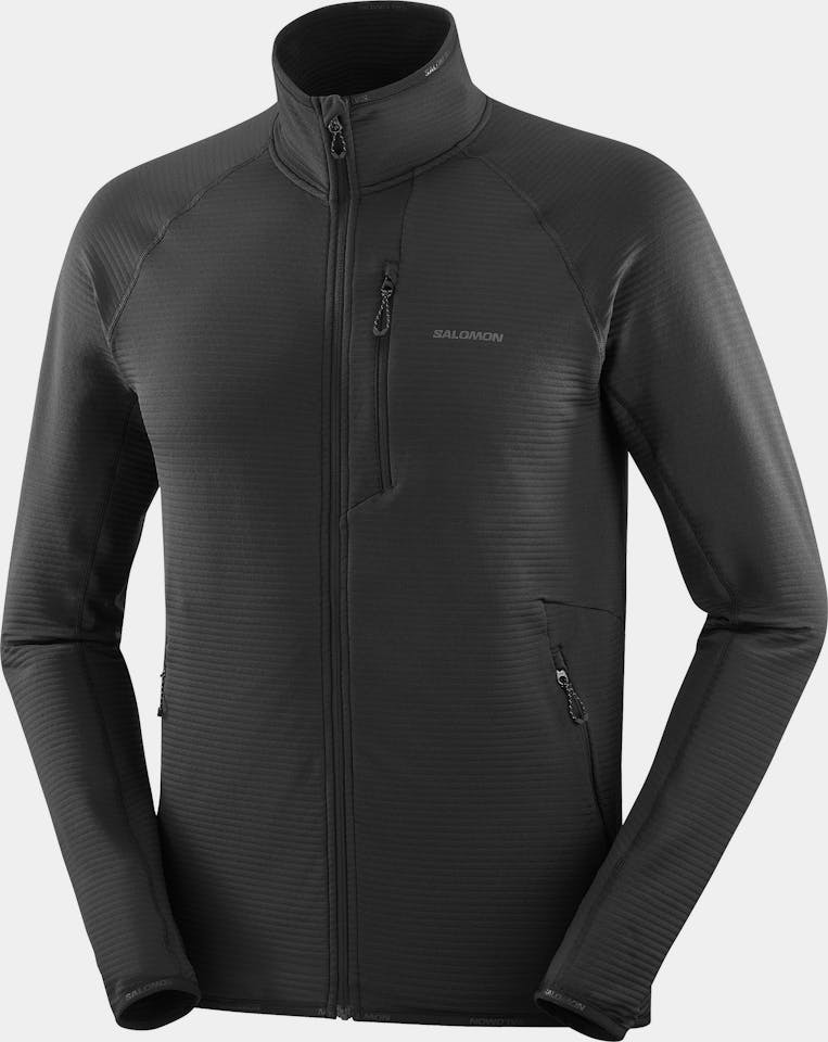 Salomon Men's Essential Lightwarm Full Zip Musta 02
