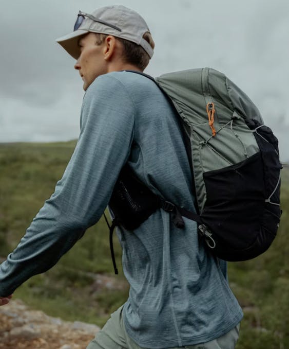 Lundhags Men's Tived Long Sleeve T-Shirt Sky Blue 07