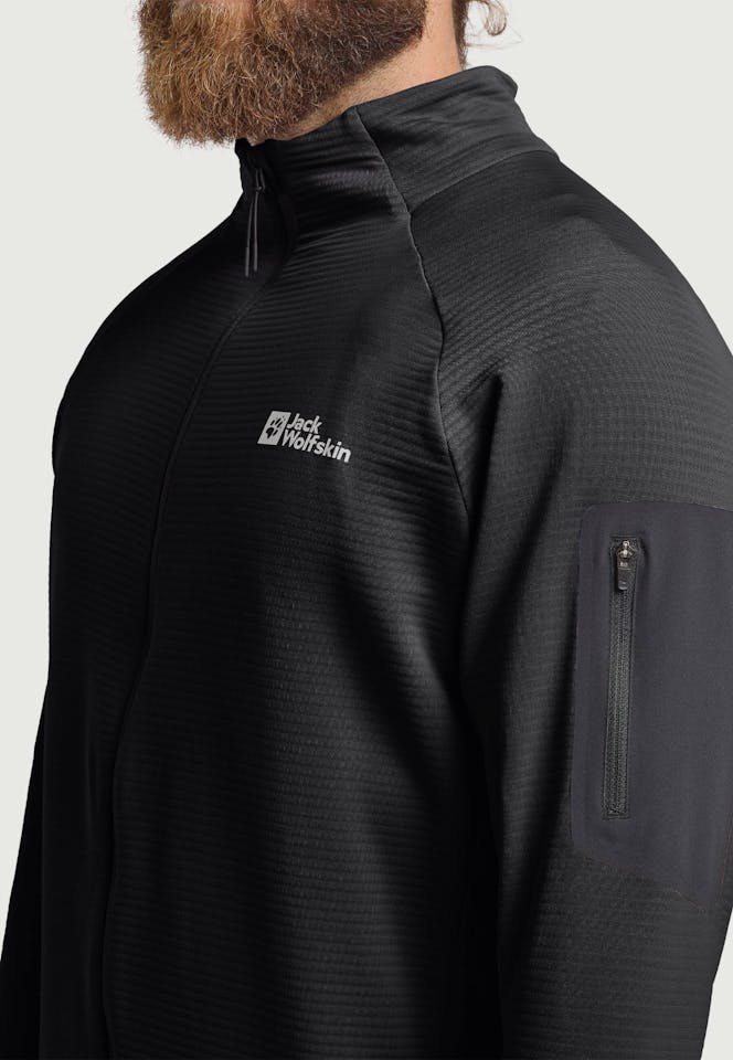 Jack Wolfskin Men's Prelight FZ Musta 06