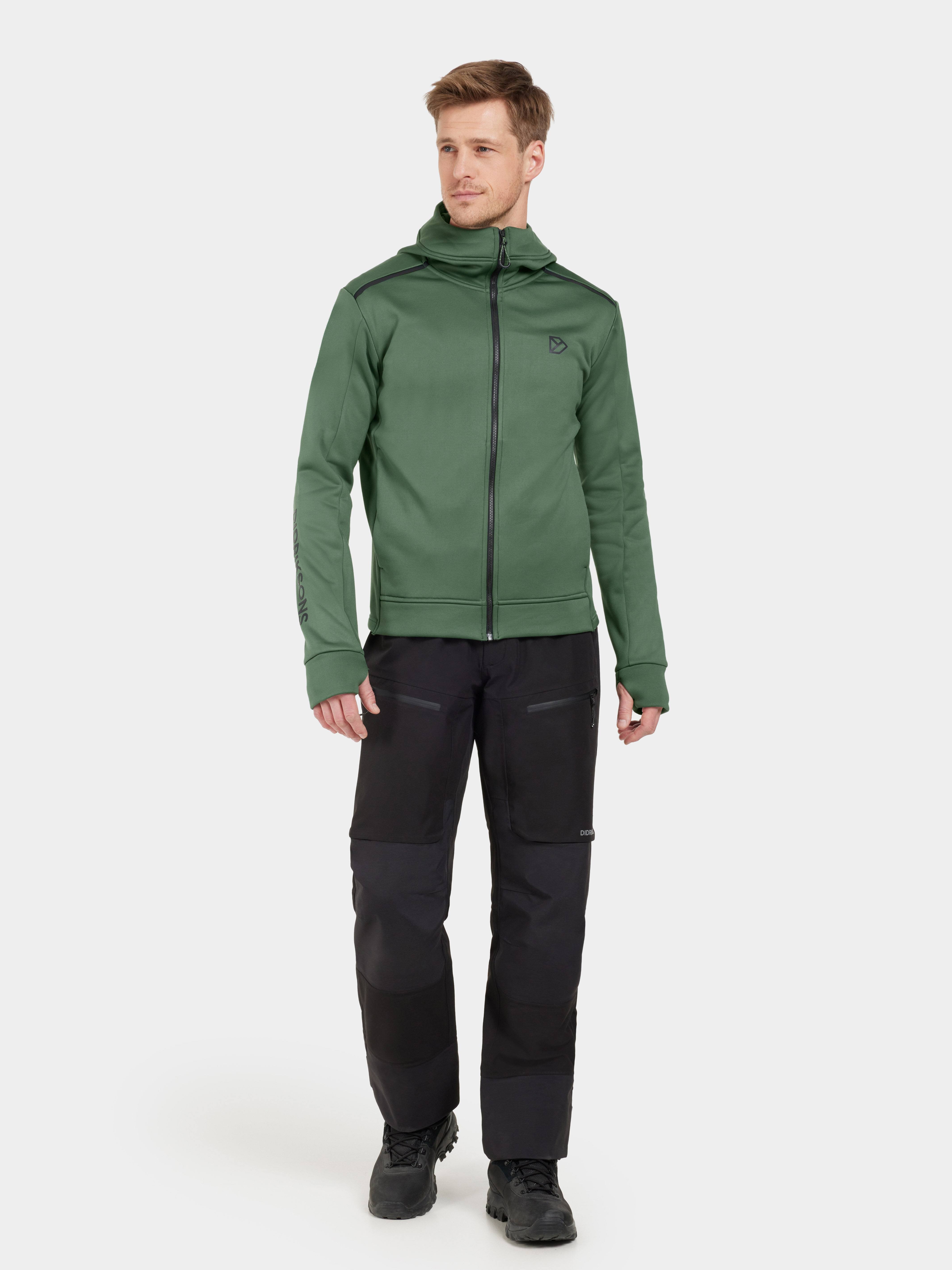 Didriksons Men's Acke 4 Full Zip Dark Moss 03