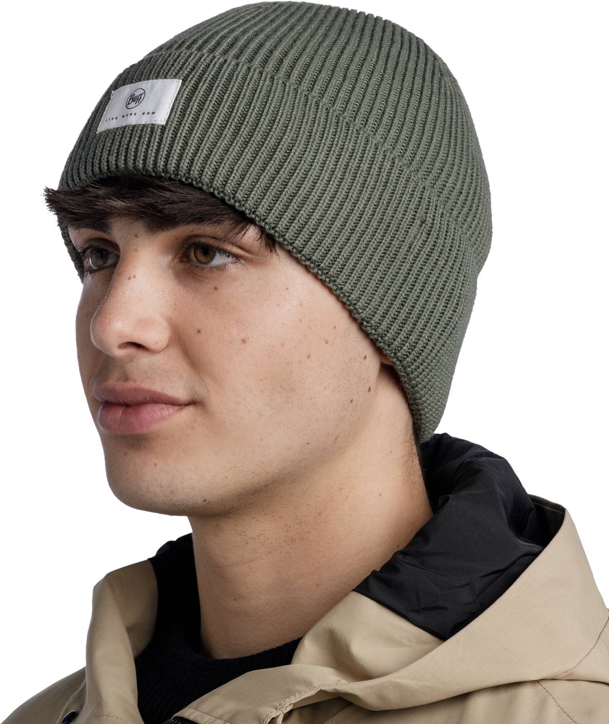 Buff Drisk Beanie Silversage  03