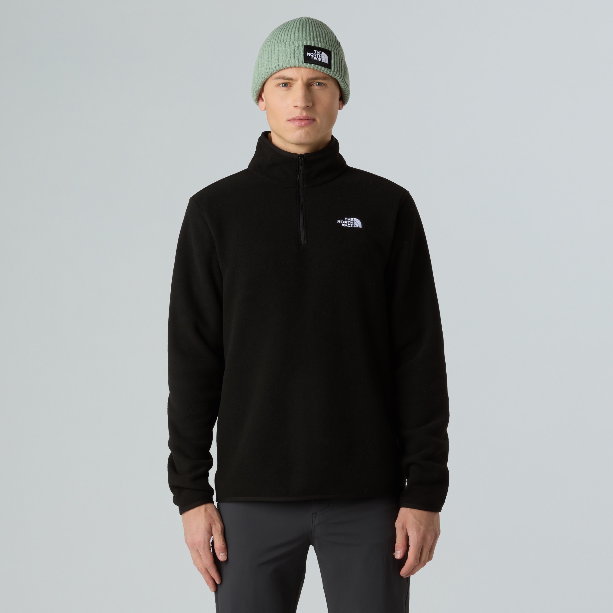 The North Face Men's Glacier Fleece 1/4 Zip Black 03