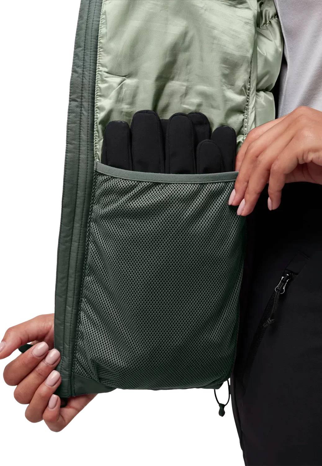 Jack Wolfskin Women's Nebelhorn Down Hoody - Naisten untuvatakki Slate Green 11