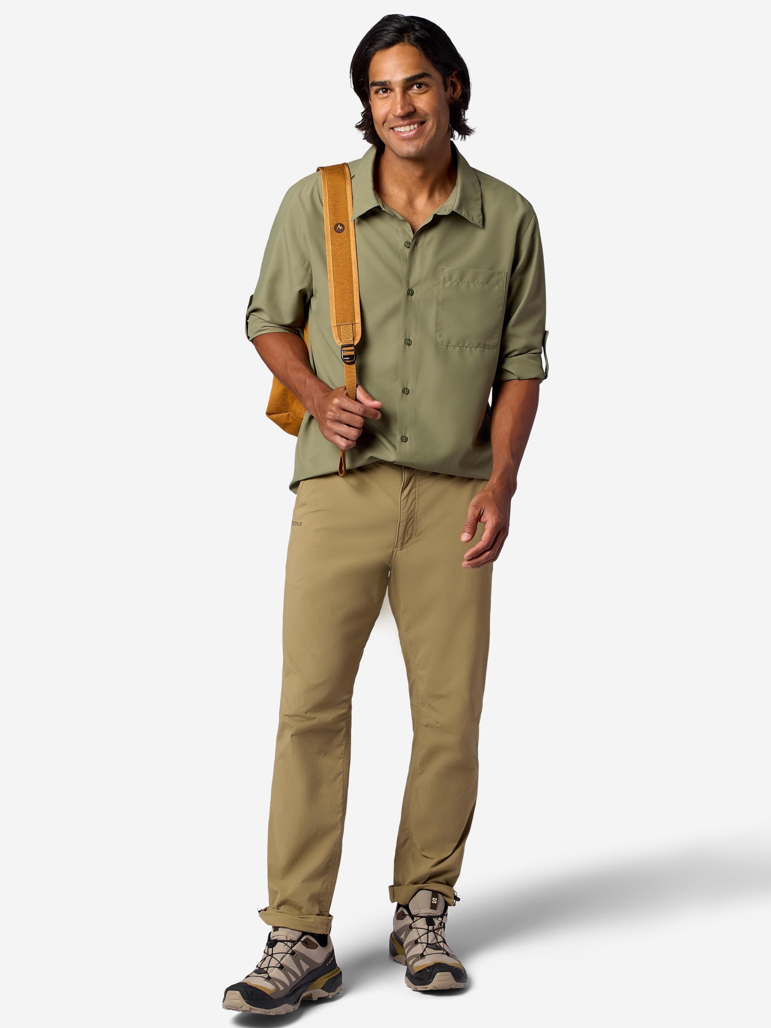 Marmot Men's Aerobora Long Sleeve Olive Grove 03