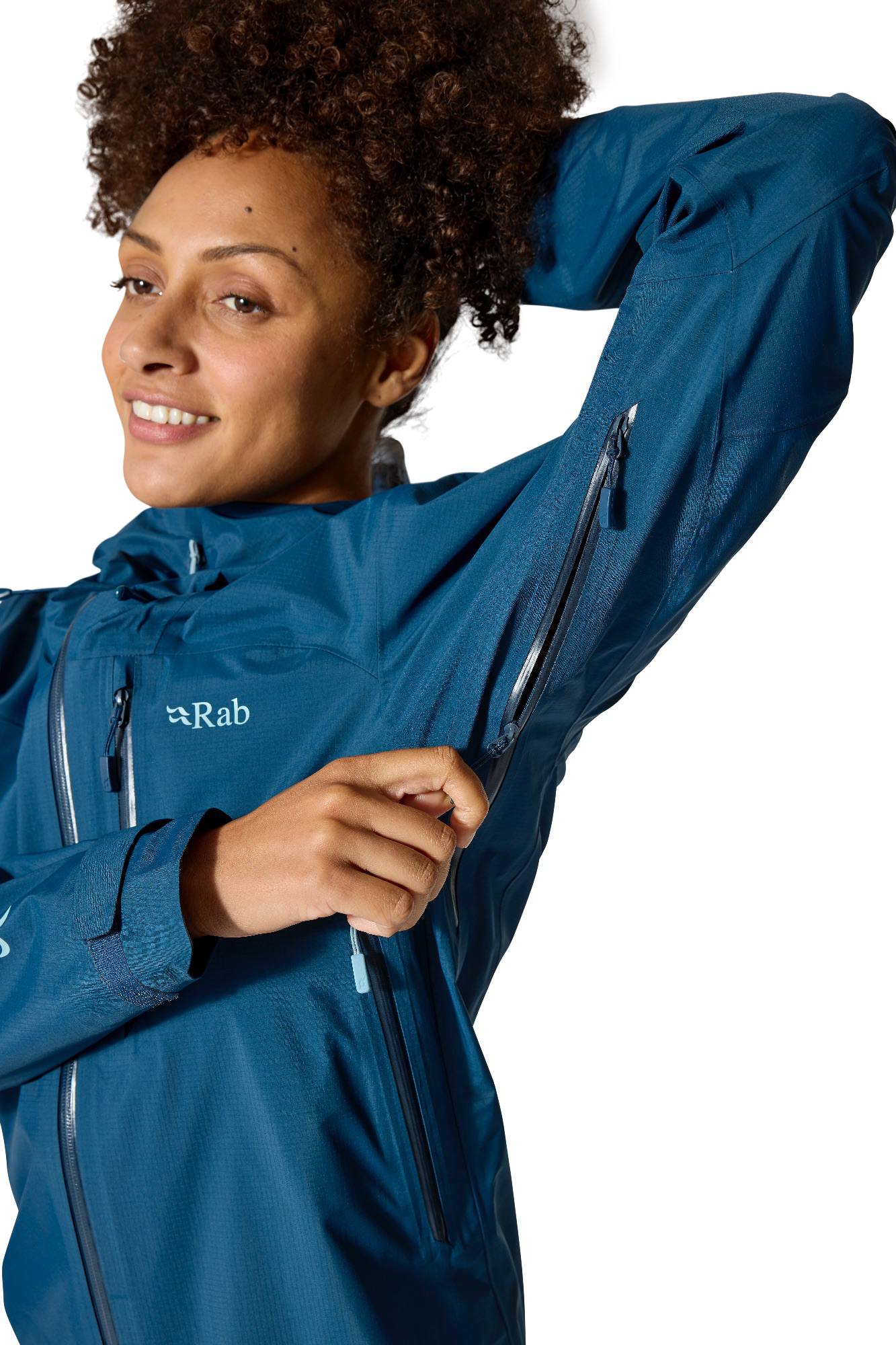 Rab Women's Firewall Mountain Jacket Tempest Blue 10