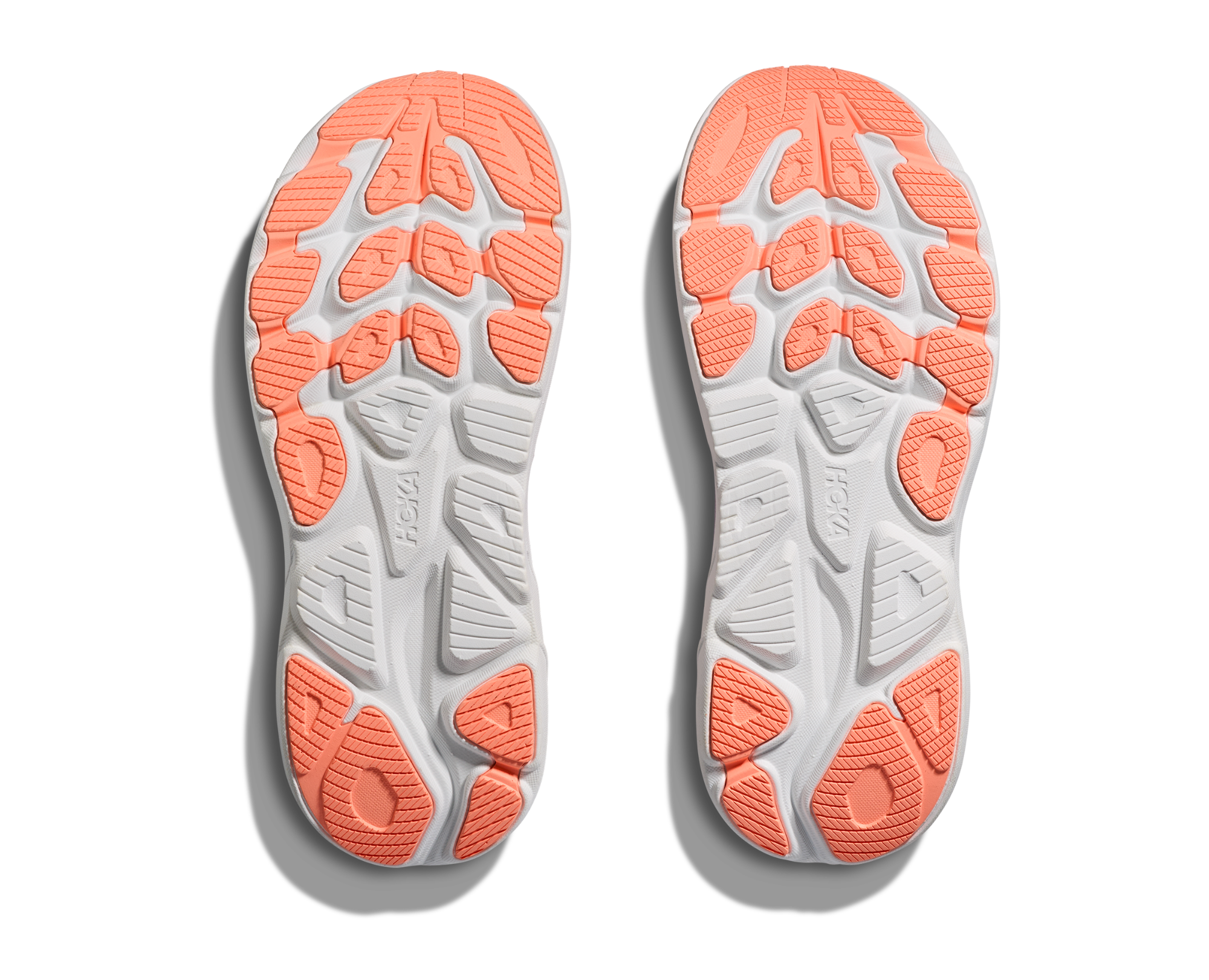 Hoka Women's Clifton 10 Lilac Cream / Tangerine Flow 08