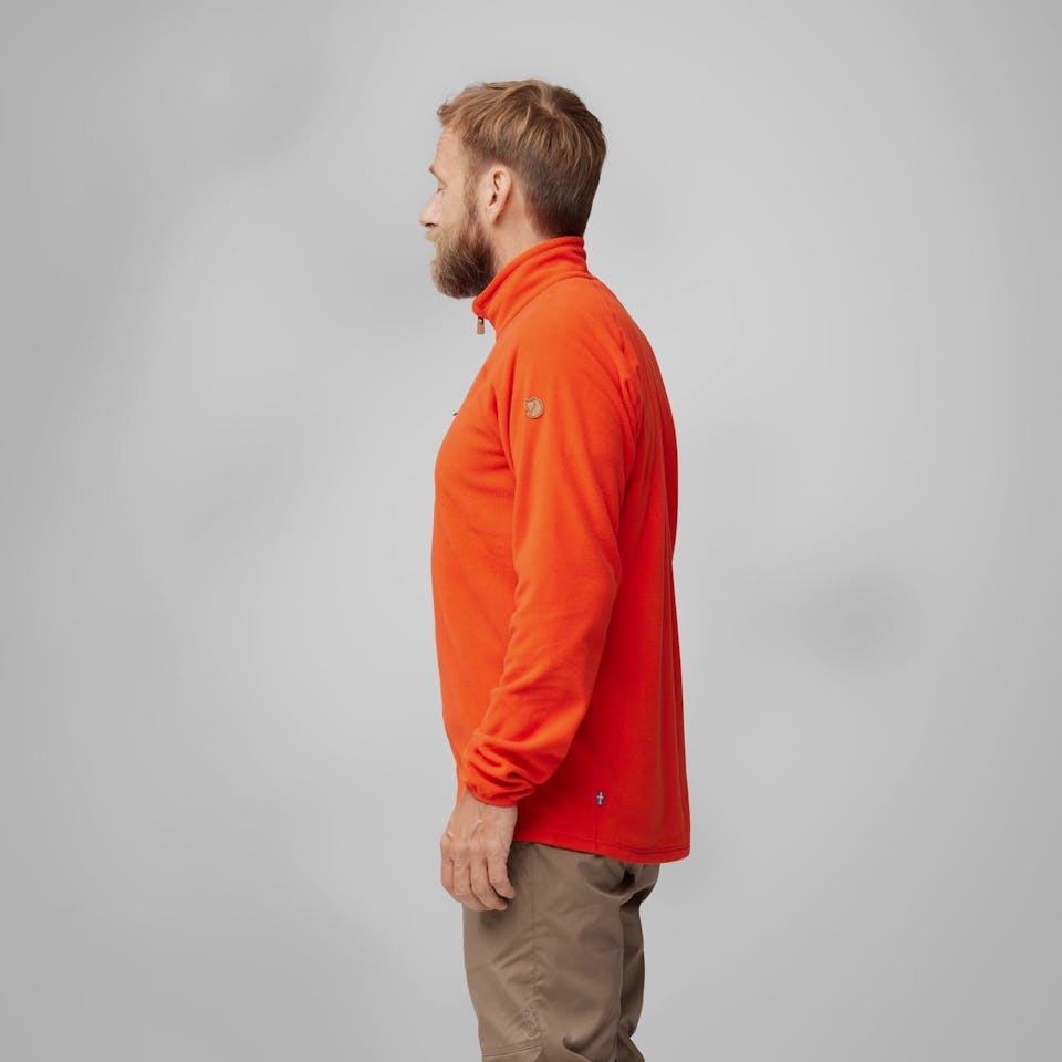 Fjällräven Men's Övik Lite Fleece Half Zip Black 06