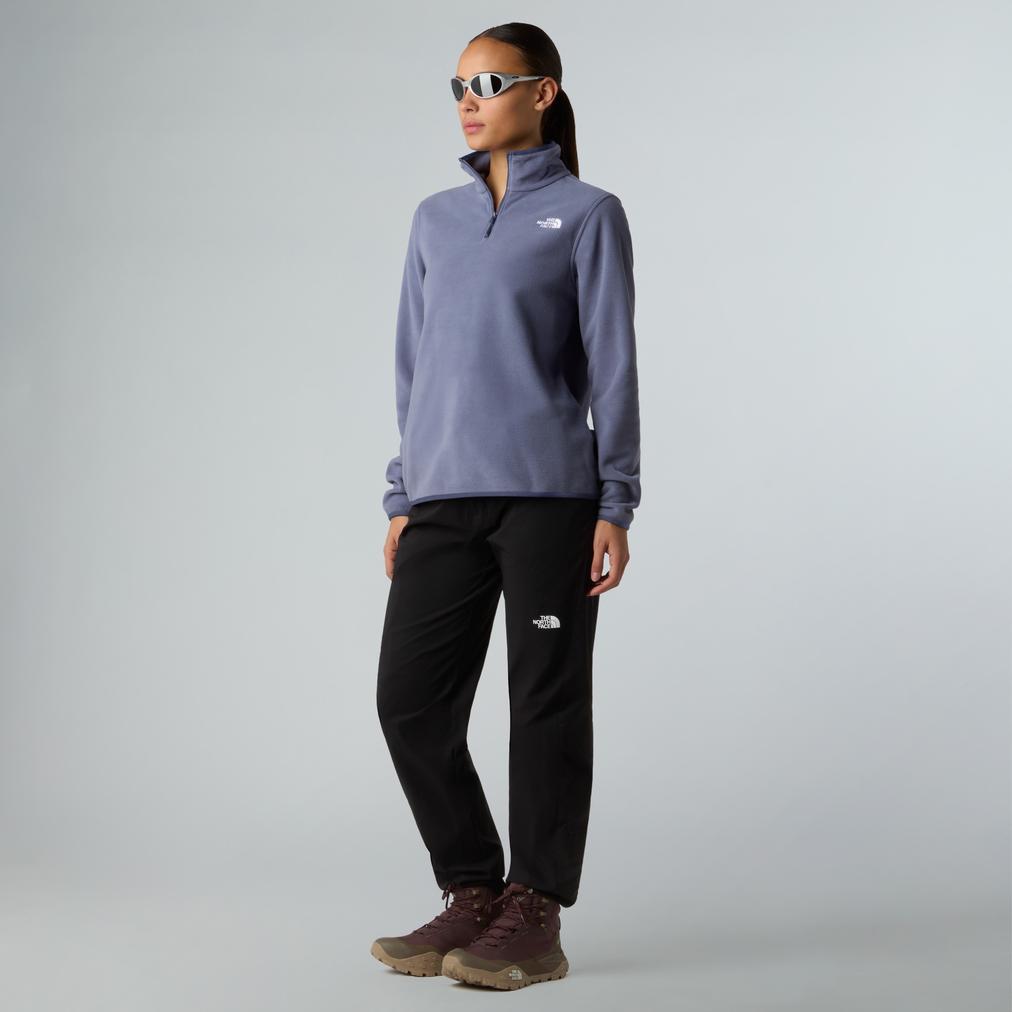 The North Face Women's Glacier Fleece 1/4 Zip Twilight Galaxy 04