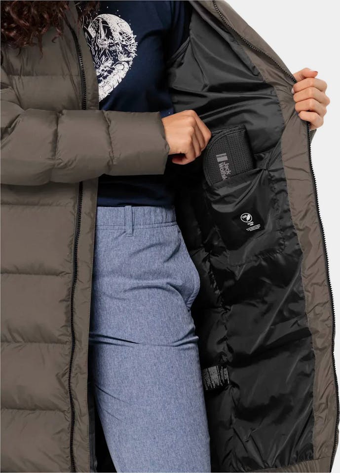 Jack Wolfskin Women's Frozen Palace Coat Coffee 06