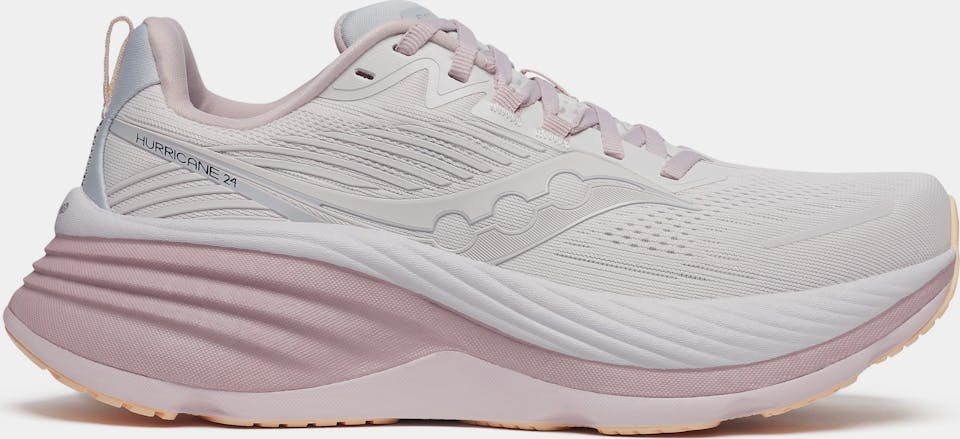 Saucony Women's Hurricane 24 Valkoinen / Pinkki 01