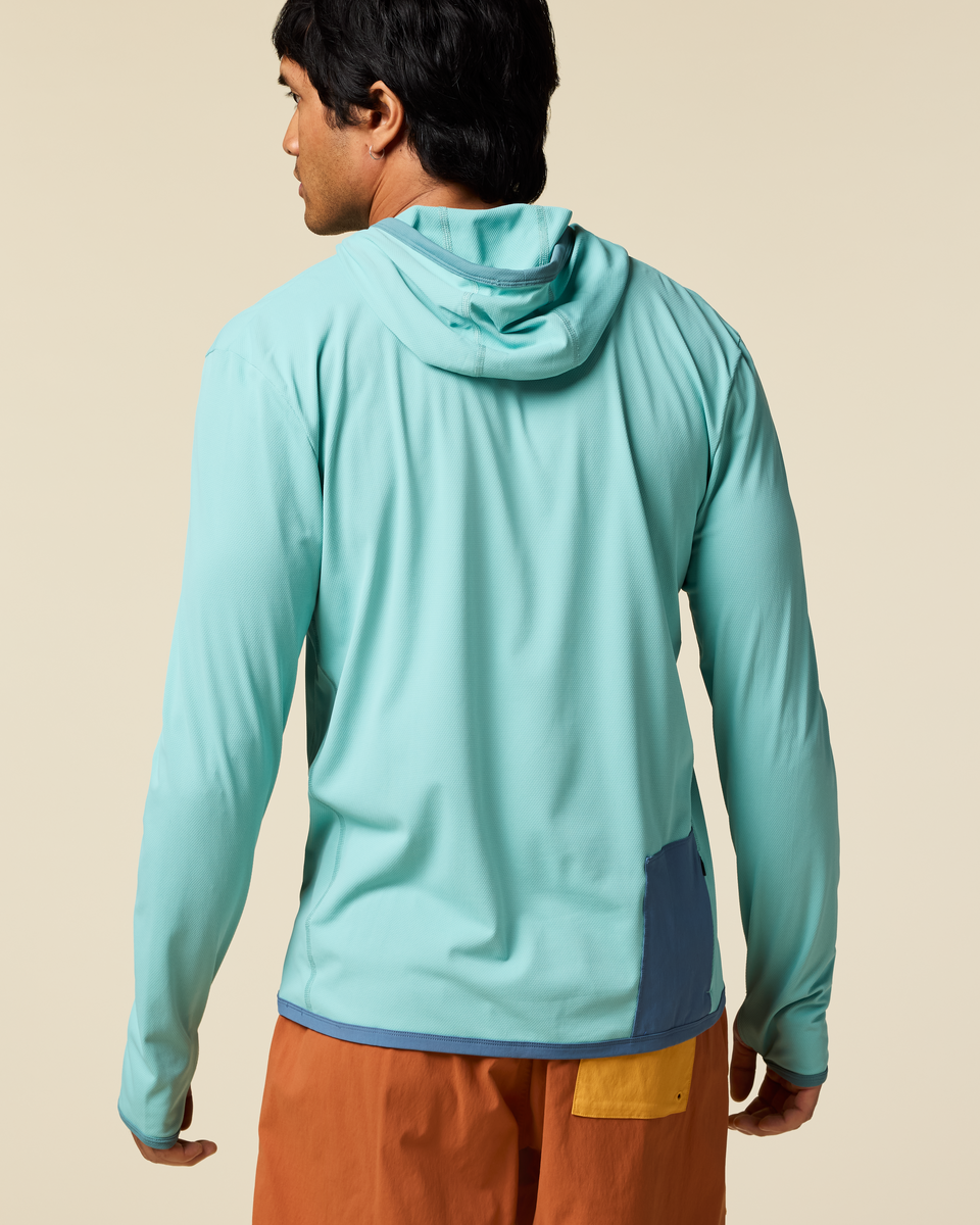 Cotopaxi Men's Sombra Sun Hoodie Pool Blue 02