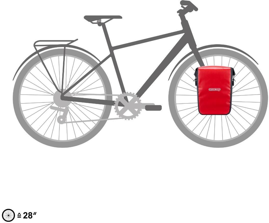 Ortlieb Sport-Roller Core, yksi kappale Punainen / Musta 07