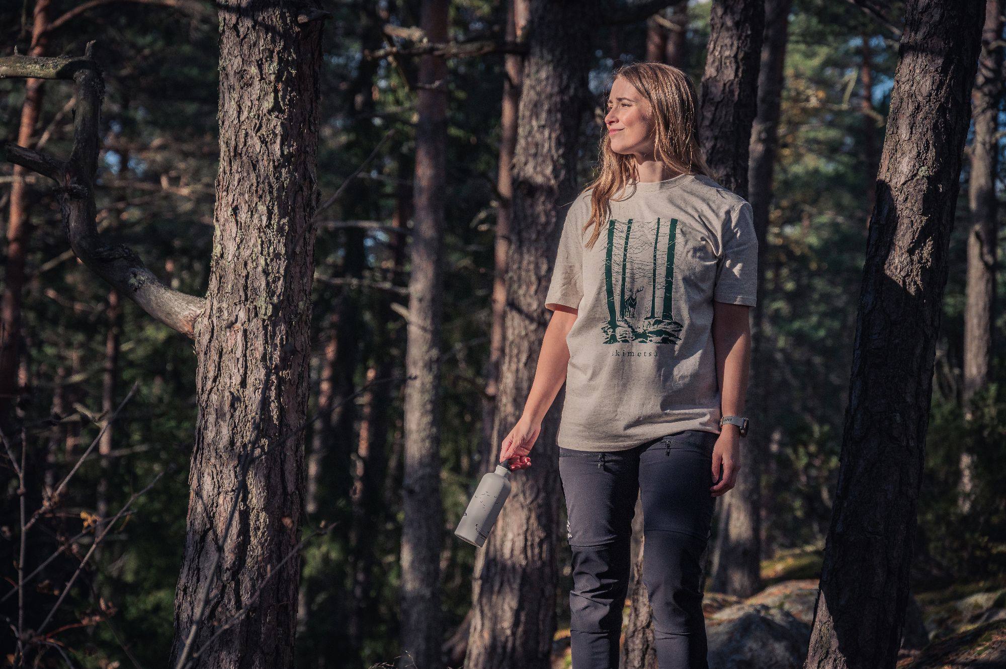 Metsä/Skogen Ikimetsä Tee Hirvi Harmaa 03