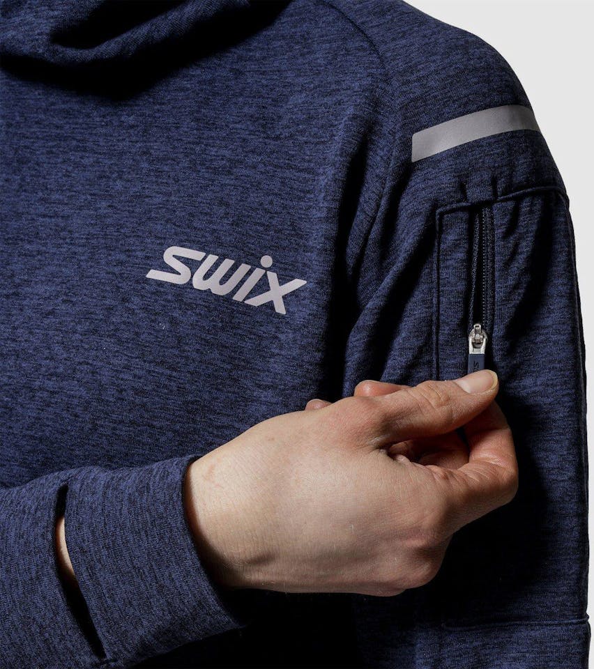 Swix Women's Pace Midlayer Hooded Dark navy 04