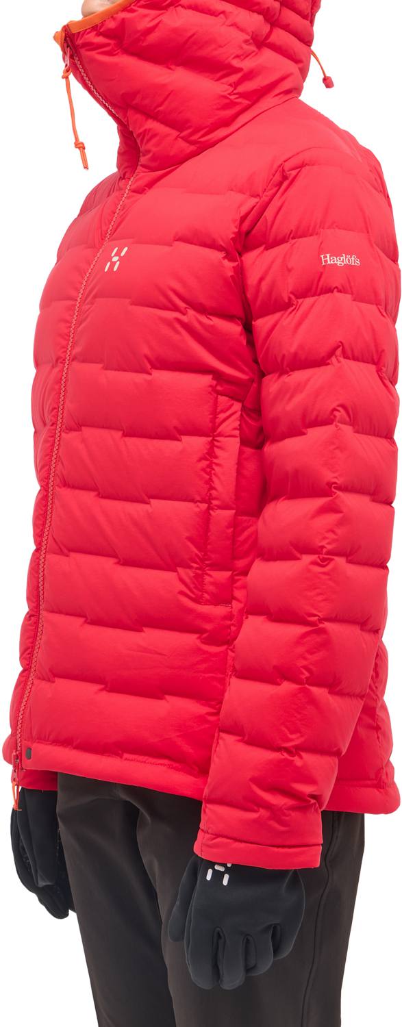 Haglöfs Women's Spitz Down Hood - Naisten untuvatakki Punainen 04