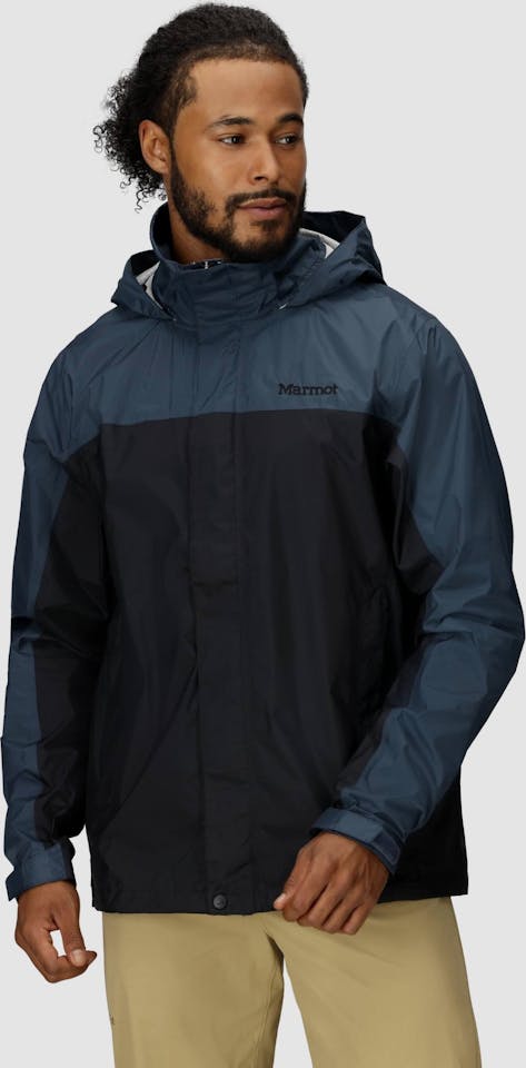 Marmot Men's Precip Eco Jacket Black/Thunderhead 07