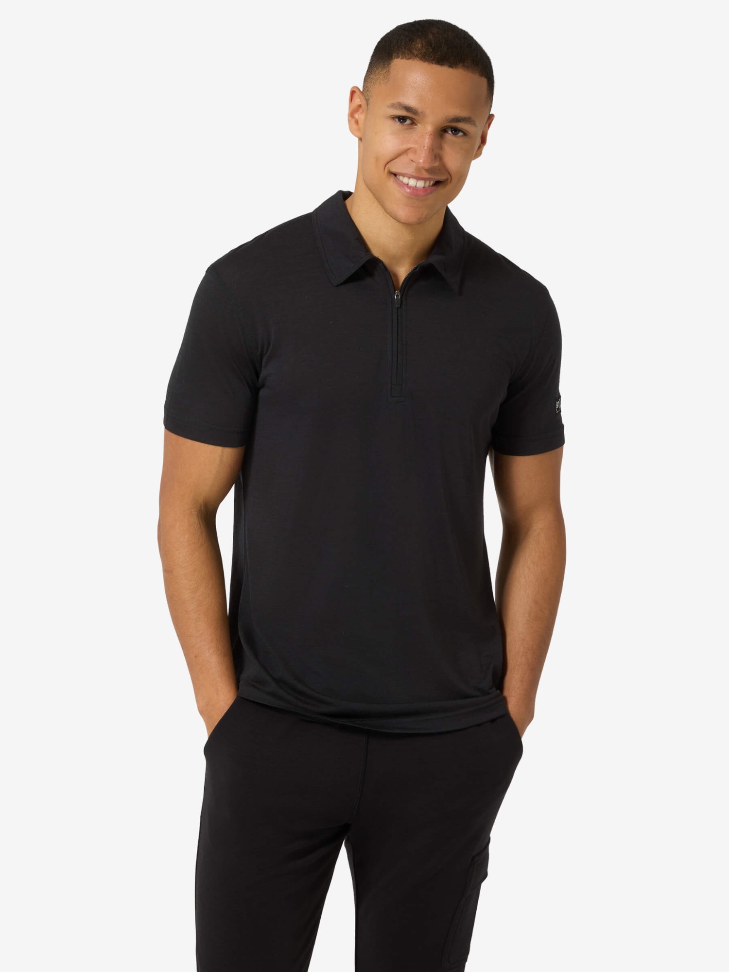 Supernatural Men's Zip Polo Black 03