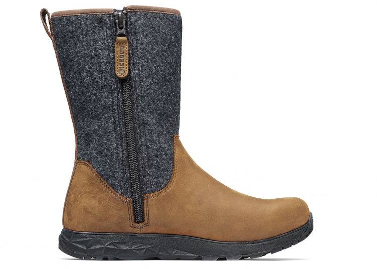 Icebug Women's Grove Michelin Woolpower - Naisten pitopohjakengät Coffee 03
