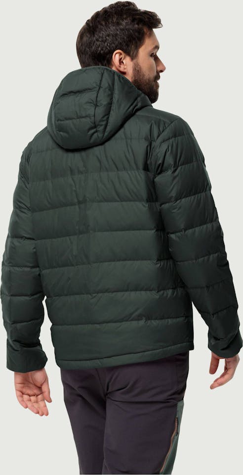 Jack Wolfskin Men's Ather Down Hoody - Miesten untuvatakki Black Olive 03