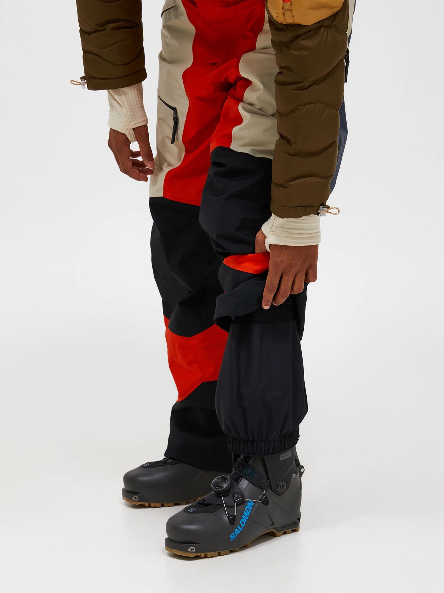 Peak Performance Men's Vertical GTX Pro 3L Shell Bib Pants Solar Burst / Sand Fog 05