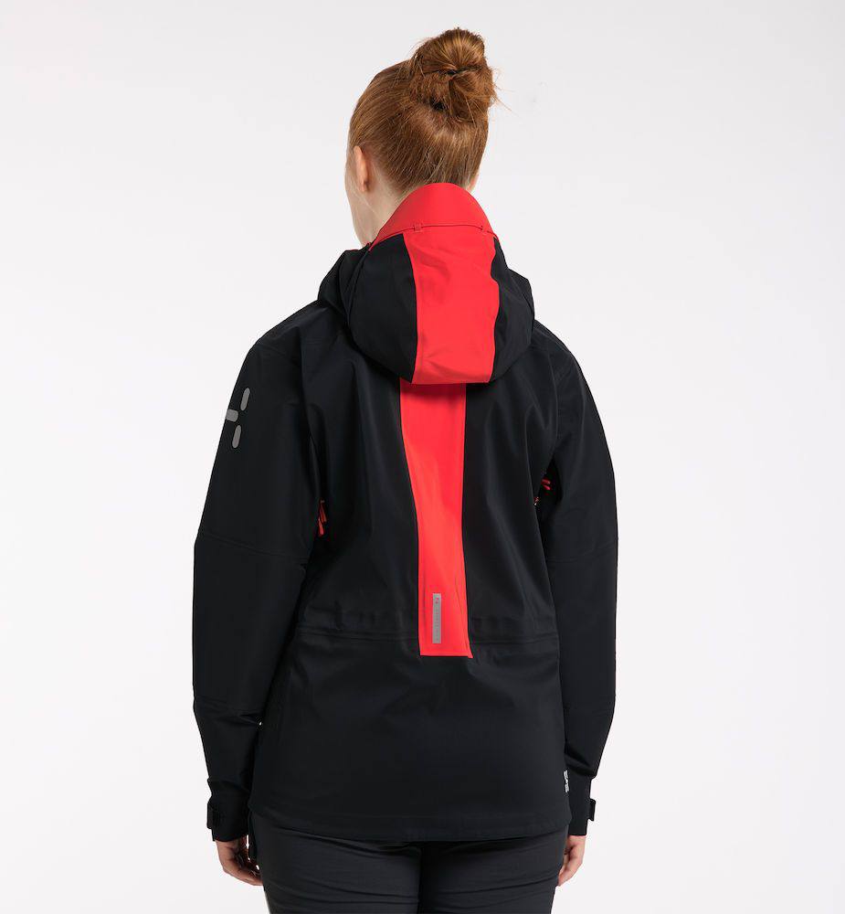 Haglöfs Women's L.I.M ZT Mtn GTX PRO Jacket Musta / Punainen 04