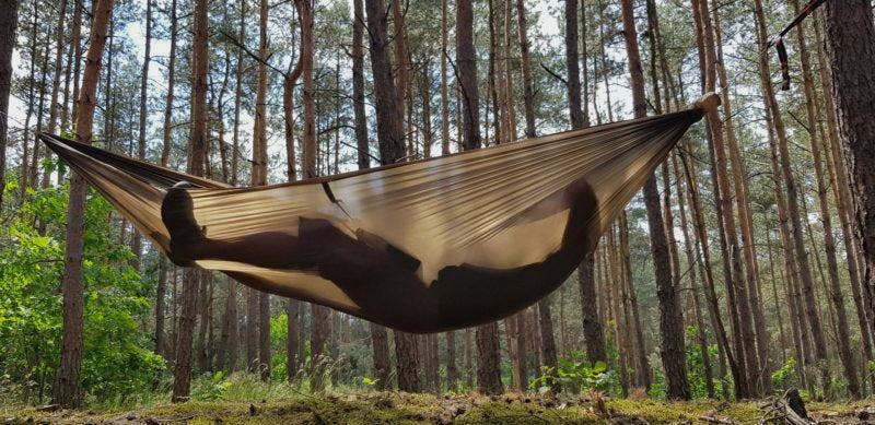 Bushmen UL Long Hammock Dark olive 03