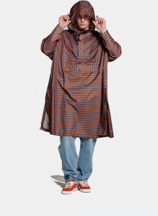 Rainkiss Poncho Breton Blue