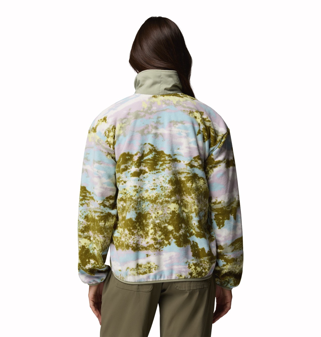 Columbia Women's Sequoia Grove Print Half Zip Fleece Citrus 05