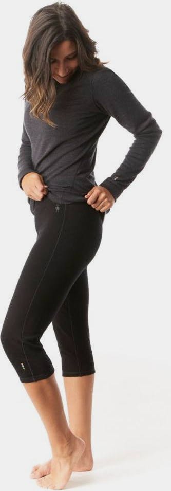 SmartWool Women's Classic Thermal 3/4 Bottom Musta 02