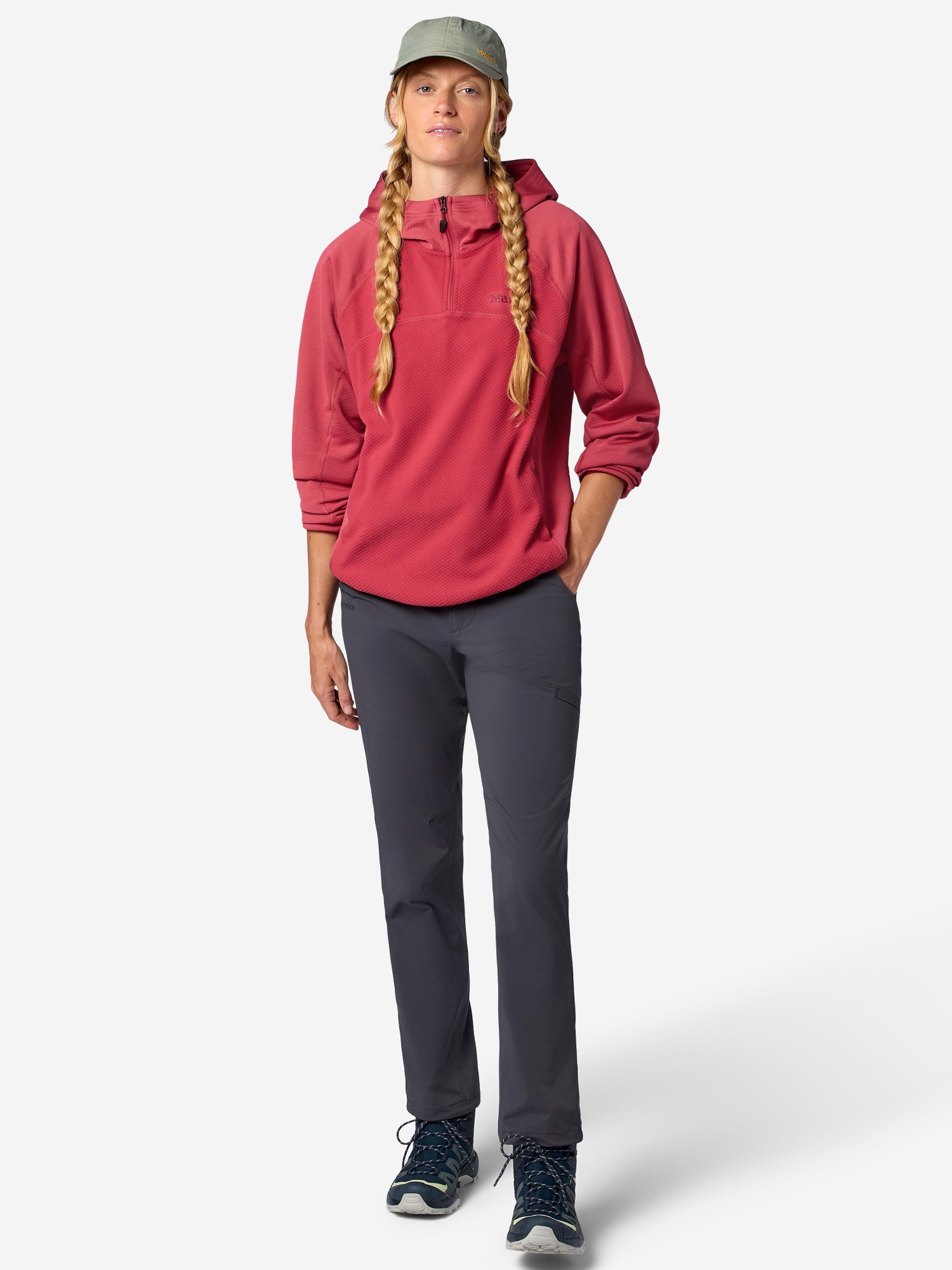 Marmot Women's Rockbound Fleece Hoody Dried Rose 05