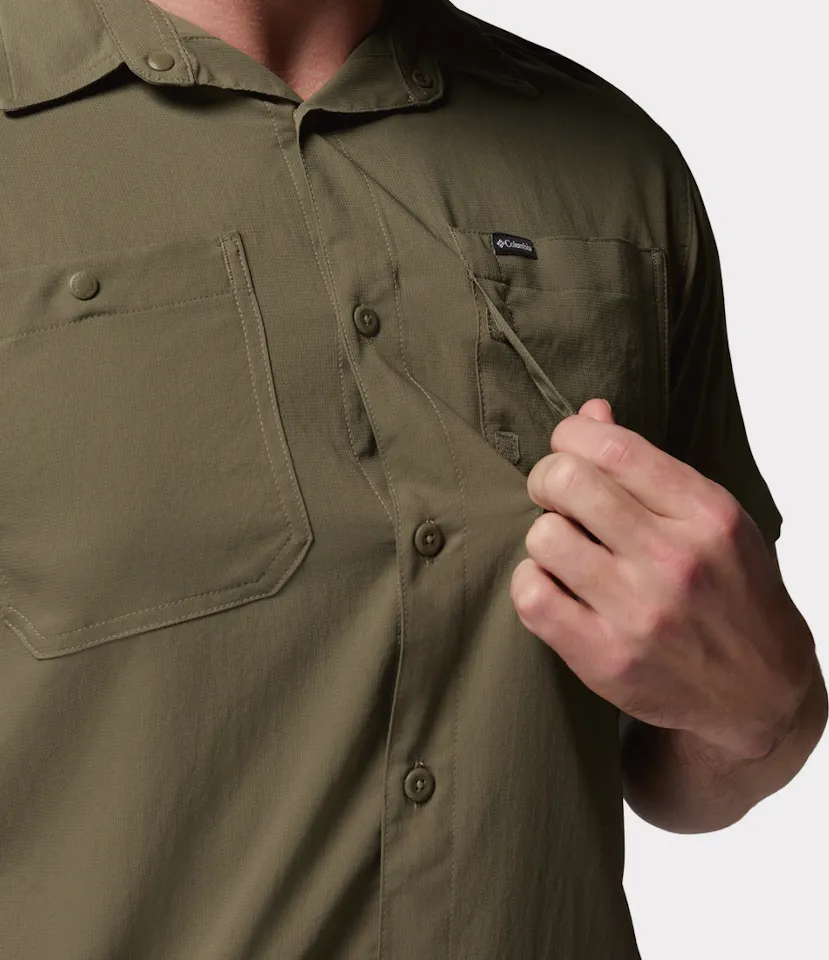 Columbia Men's Silver Ridge Utility II Short Sleeve Shirt Stone Green Heather 03