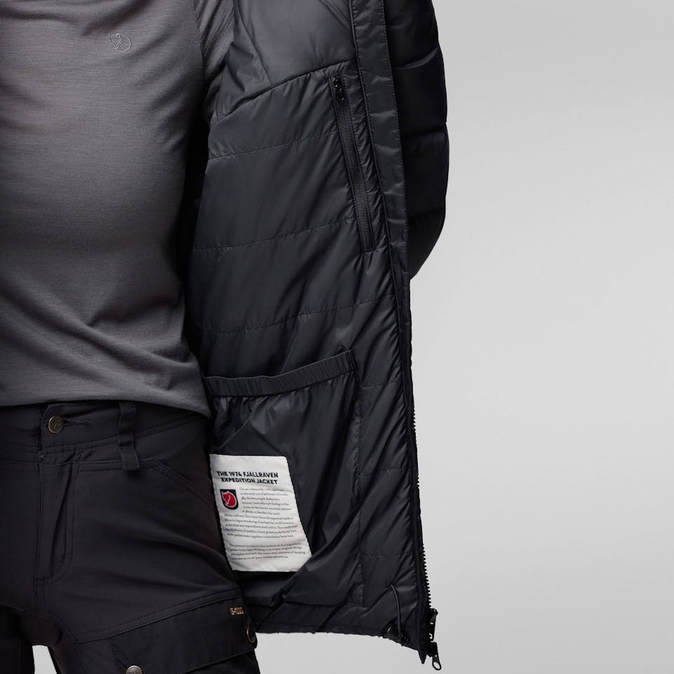 Fjällräven Women's Expedition Mid Winter Jacket Black/Basalt 04