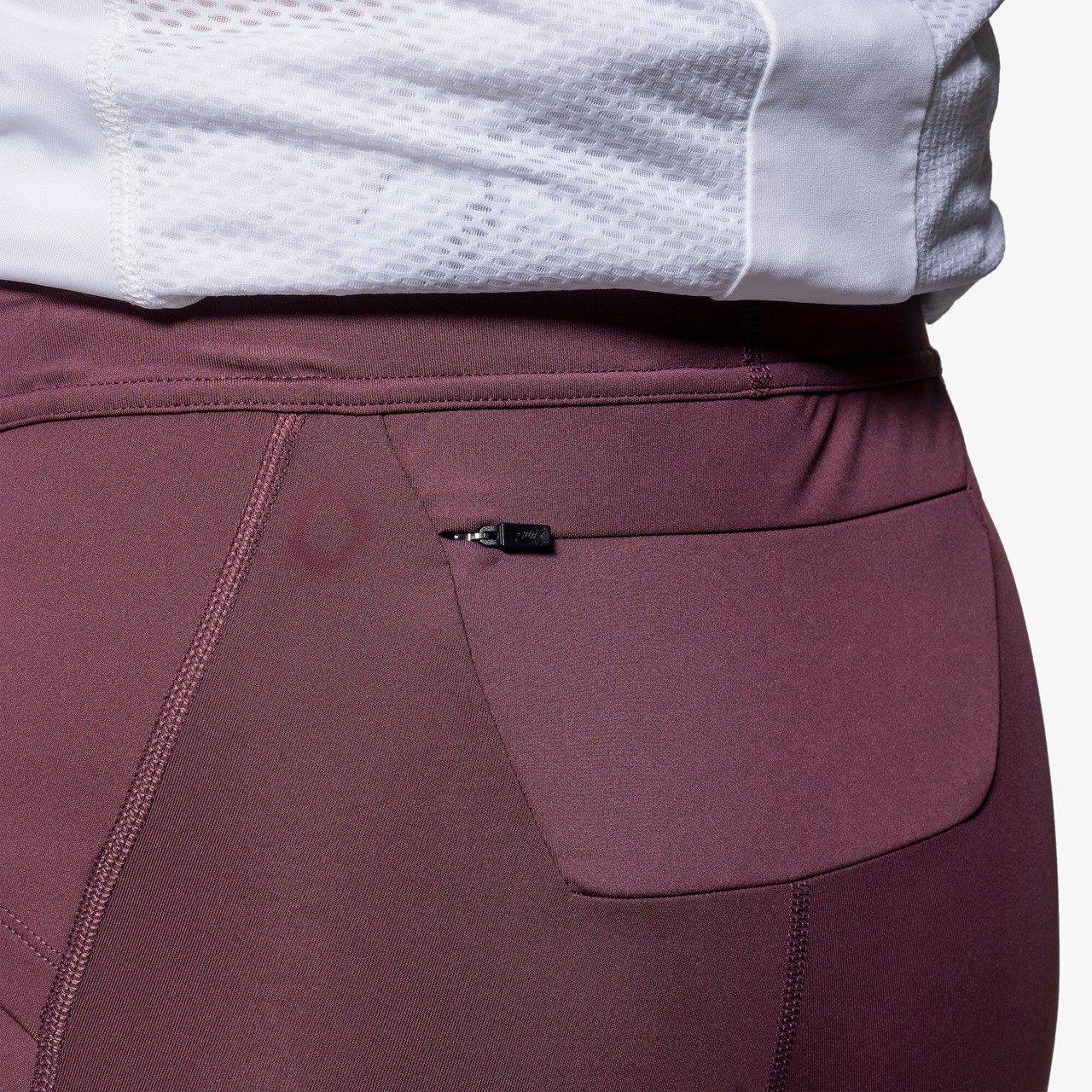 Swix Women's Pace High Waist Cropped Tights Plum 04