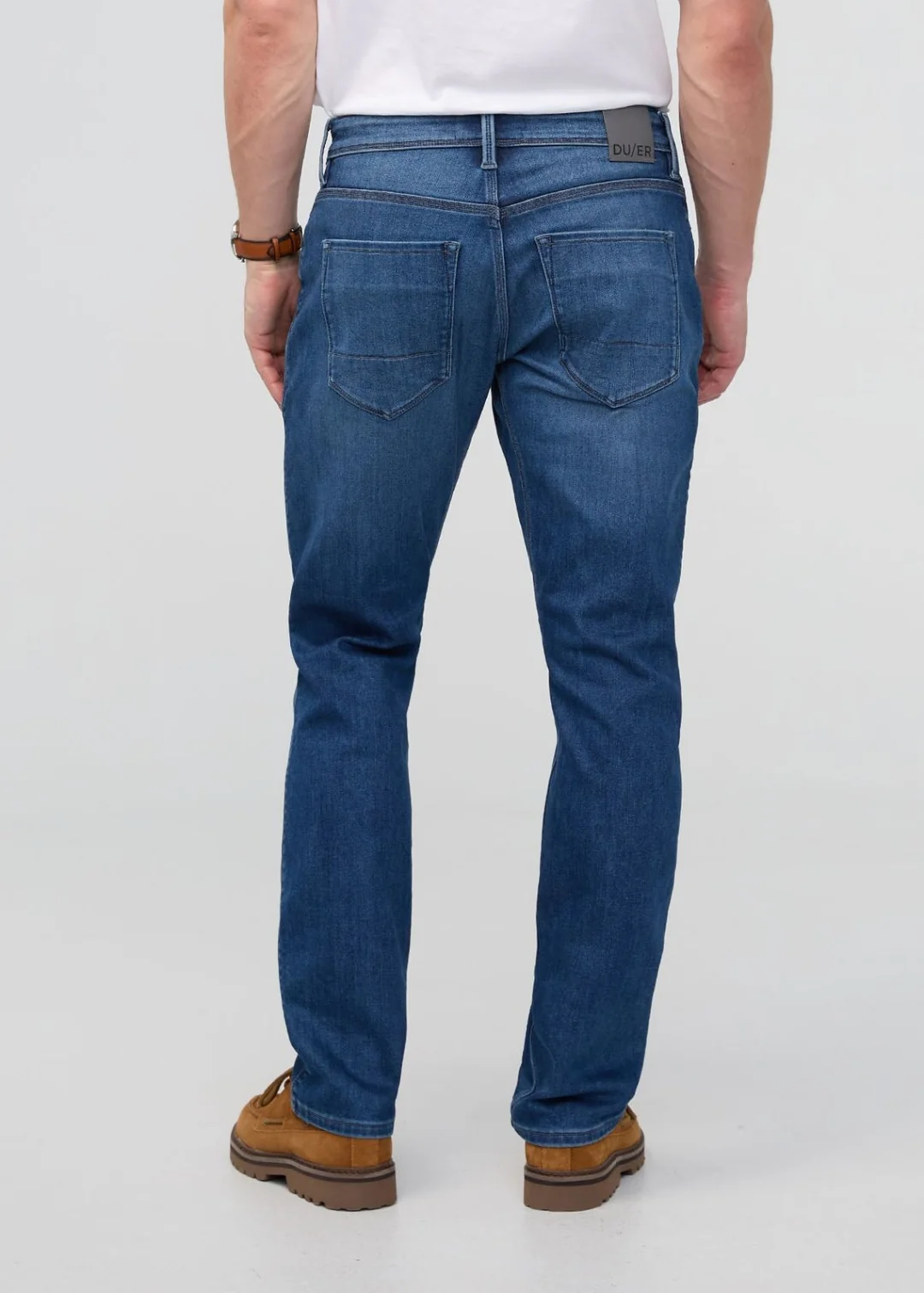 Duer Men's Tech Fleece Relax Taper Indigo 06