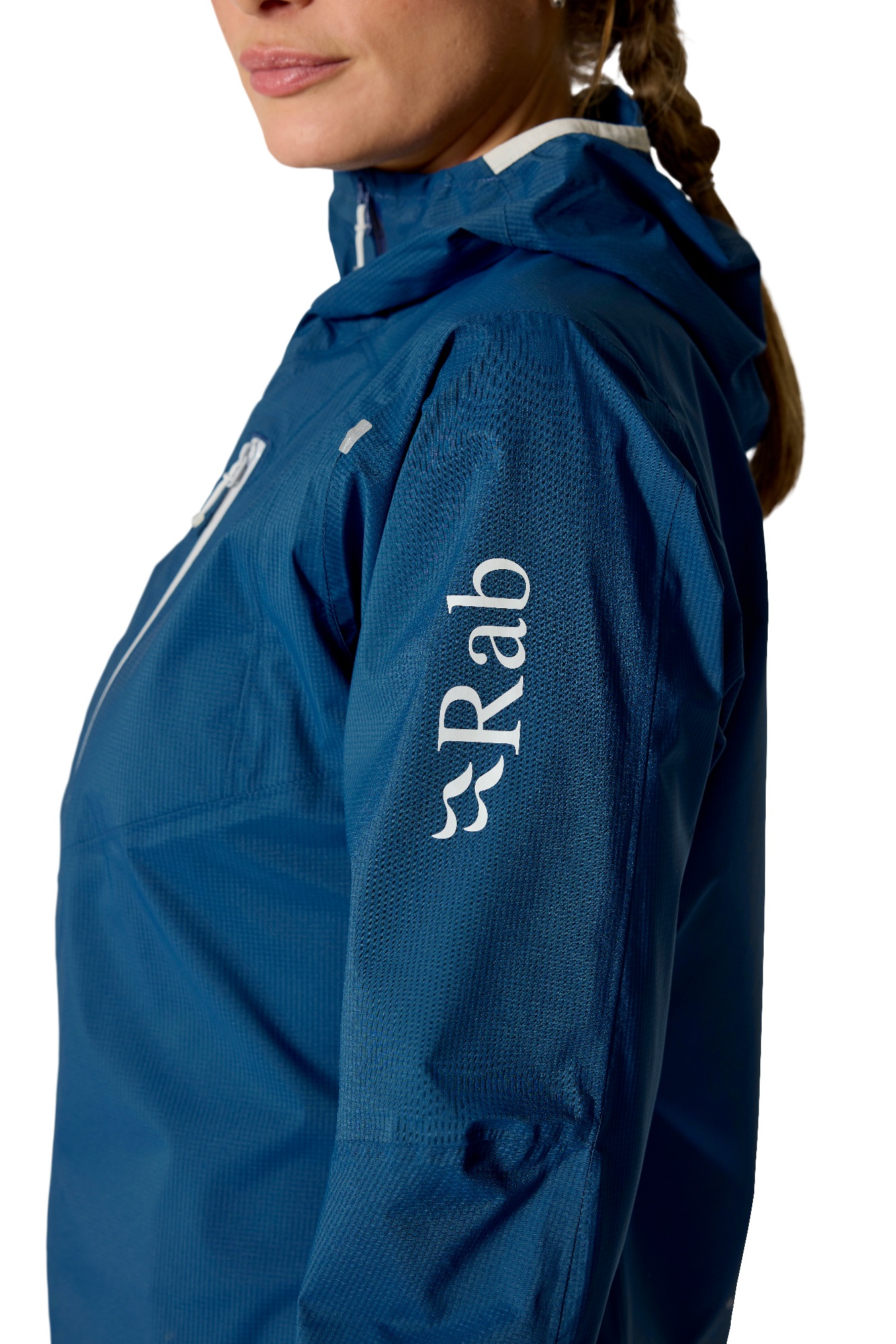 Rab Women's Downpour Trail Light Jacket Tempest Blue 10