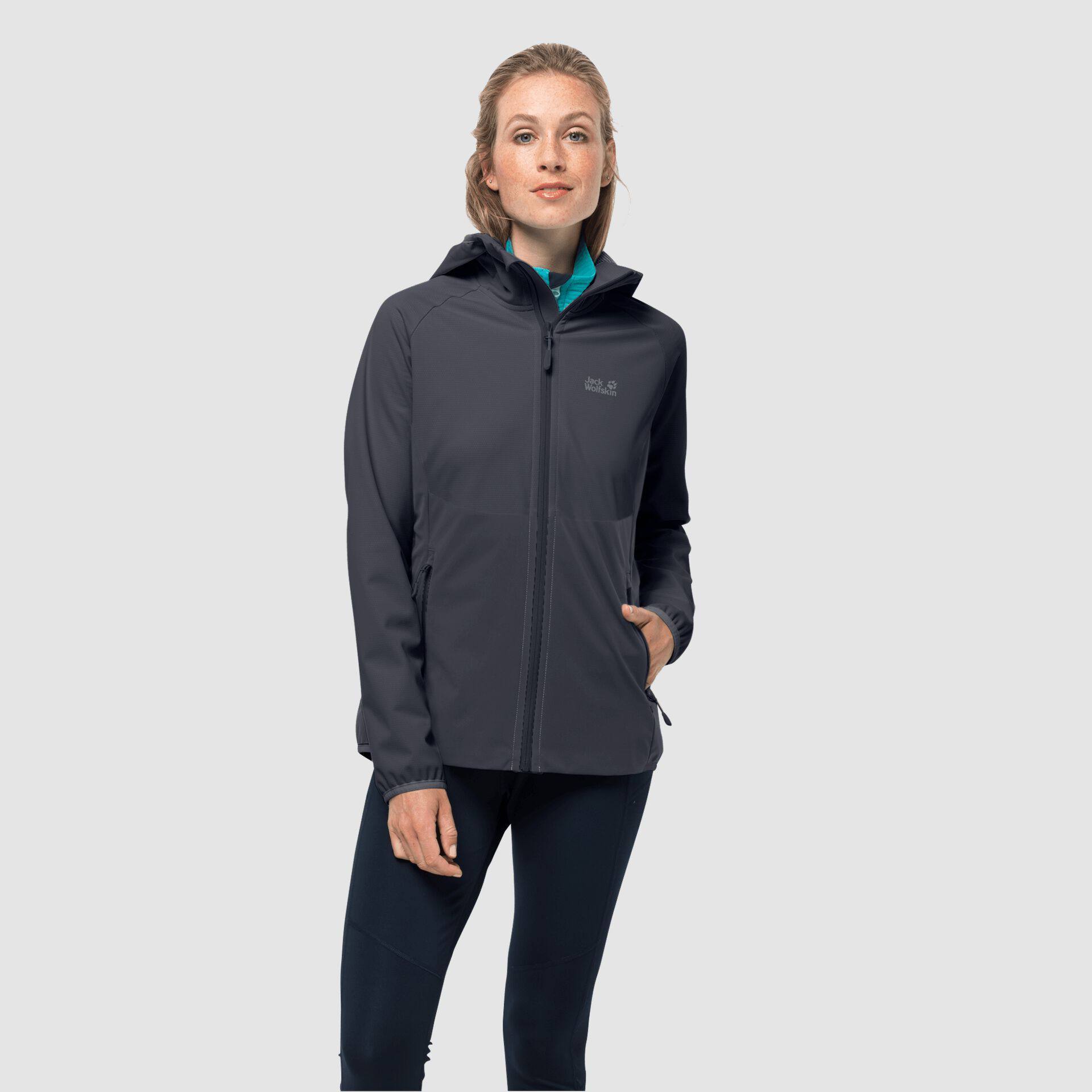 Jack Wolfskin Go Hike Softshell Jacket W Graphite 04