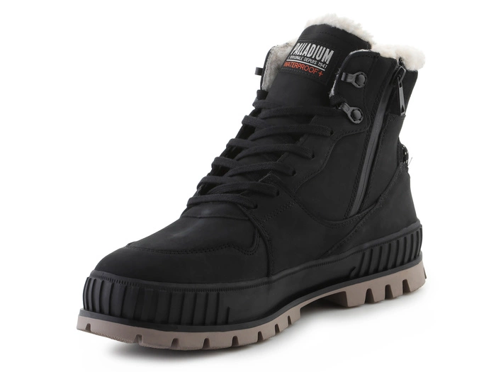 Palladium Men's Pallashock Zip Warm Waterproof - Miesten talvikengät Musta 03