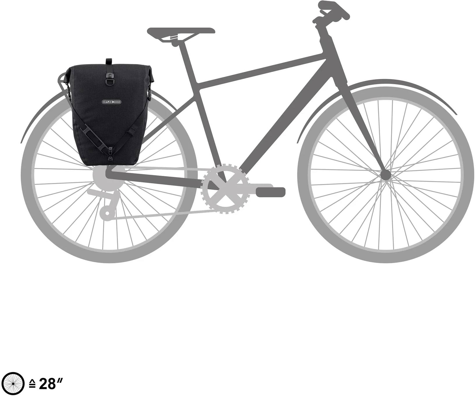 Ortlieb Back-Roller Hi-vis QL3.1, yksi kappale Musta 05