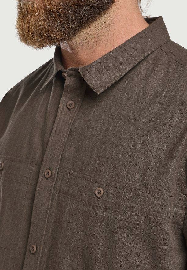 Jack Wolfskin Men's Tarango LS Shirt Cold Coffee 04