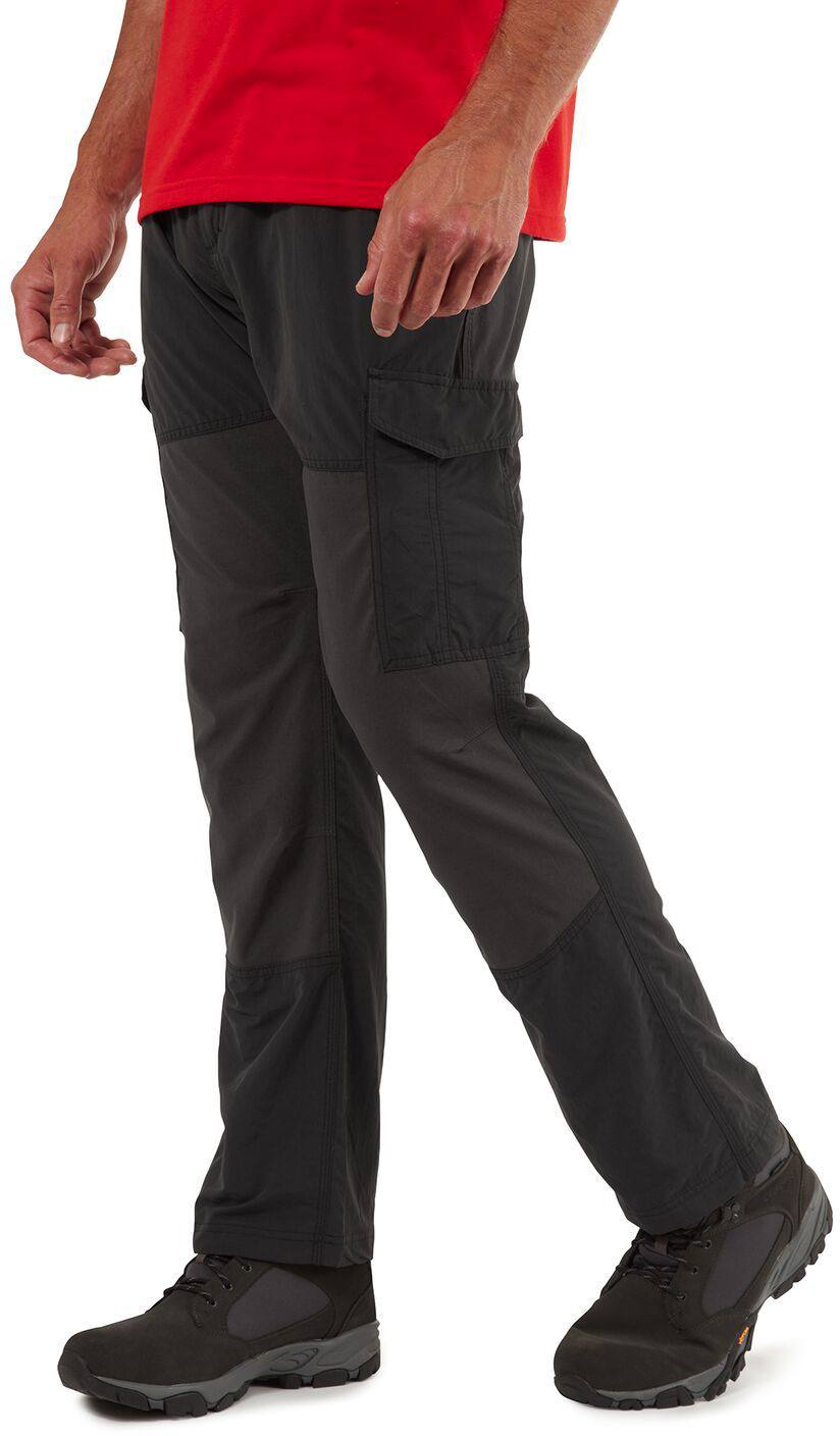 Craghoppers Mens NosiLife Cargo Trousers Black Pepper  Sportpursuit