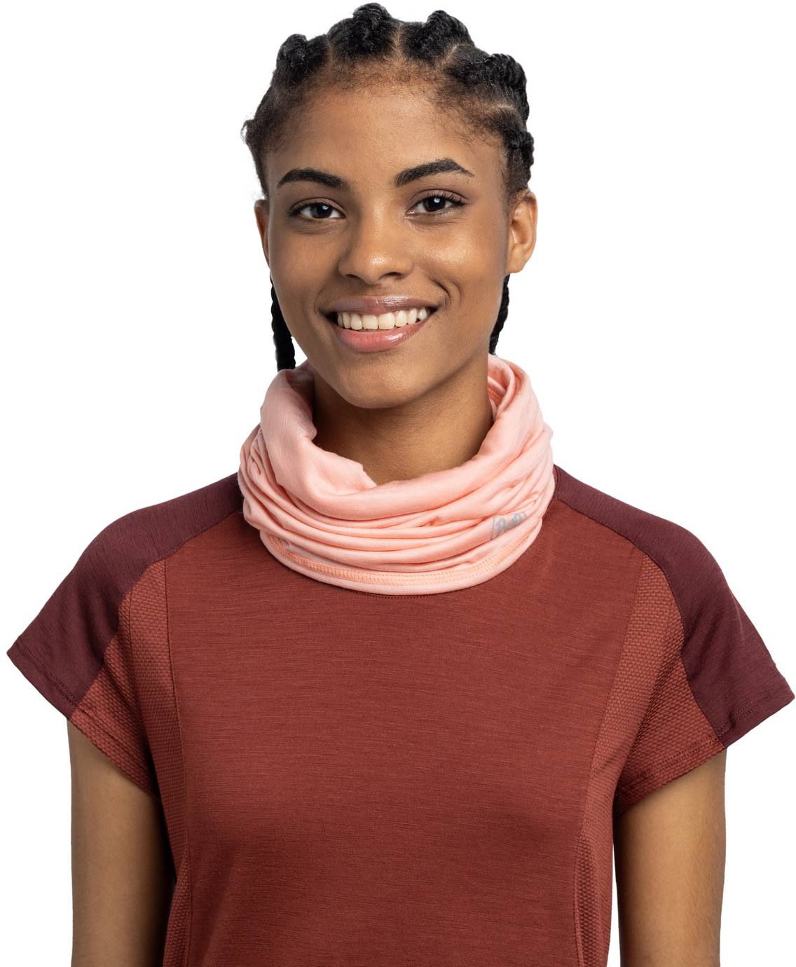 Buff Lightweight Merino Solid Coral  04