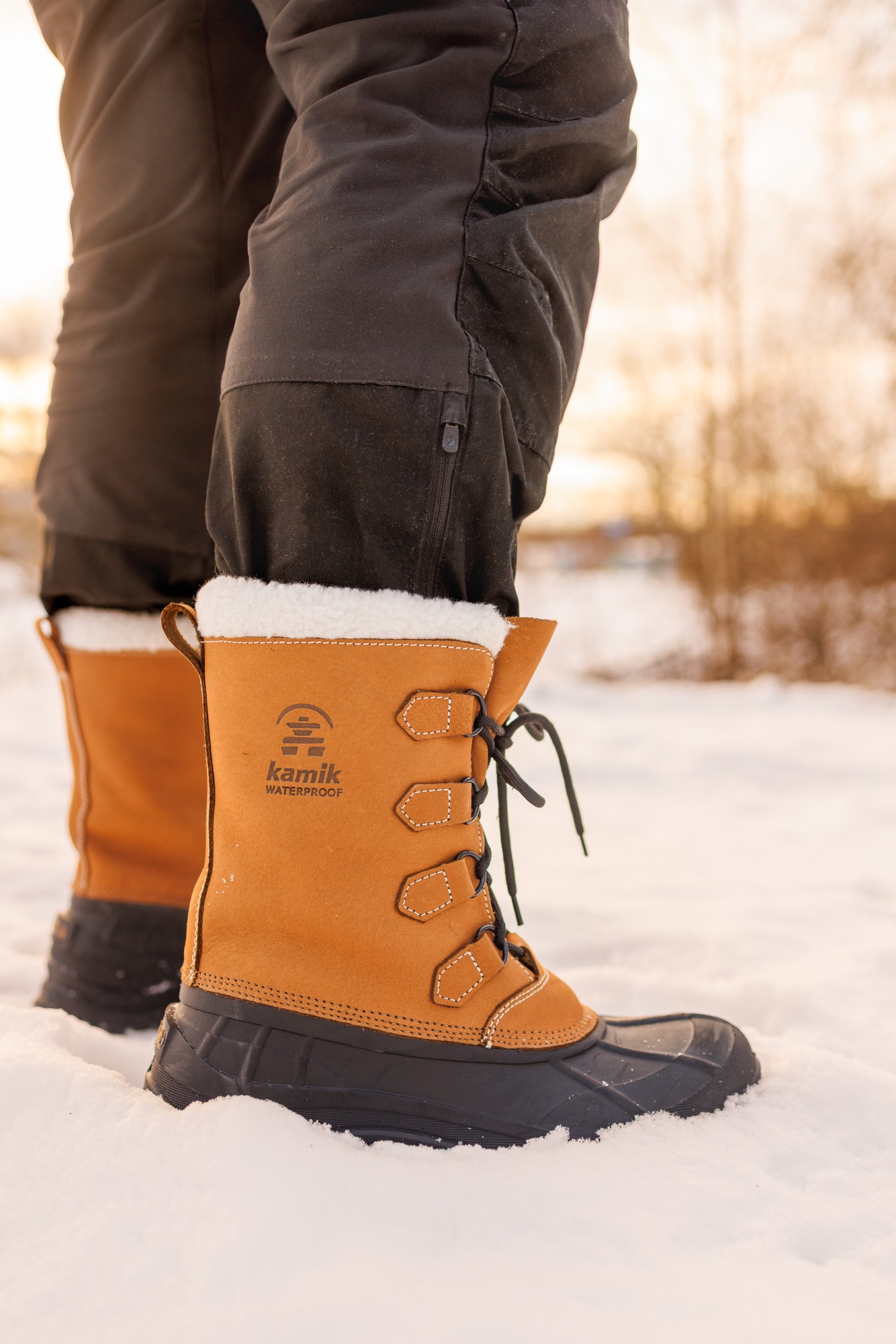 Kamik Men's Alborg - Miesten talvikengät Tan 08