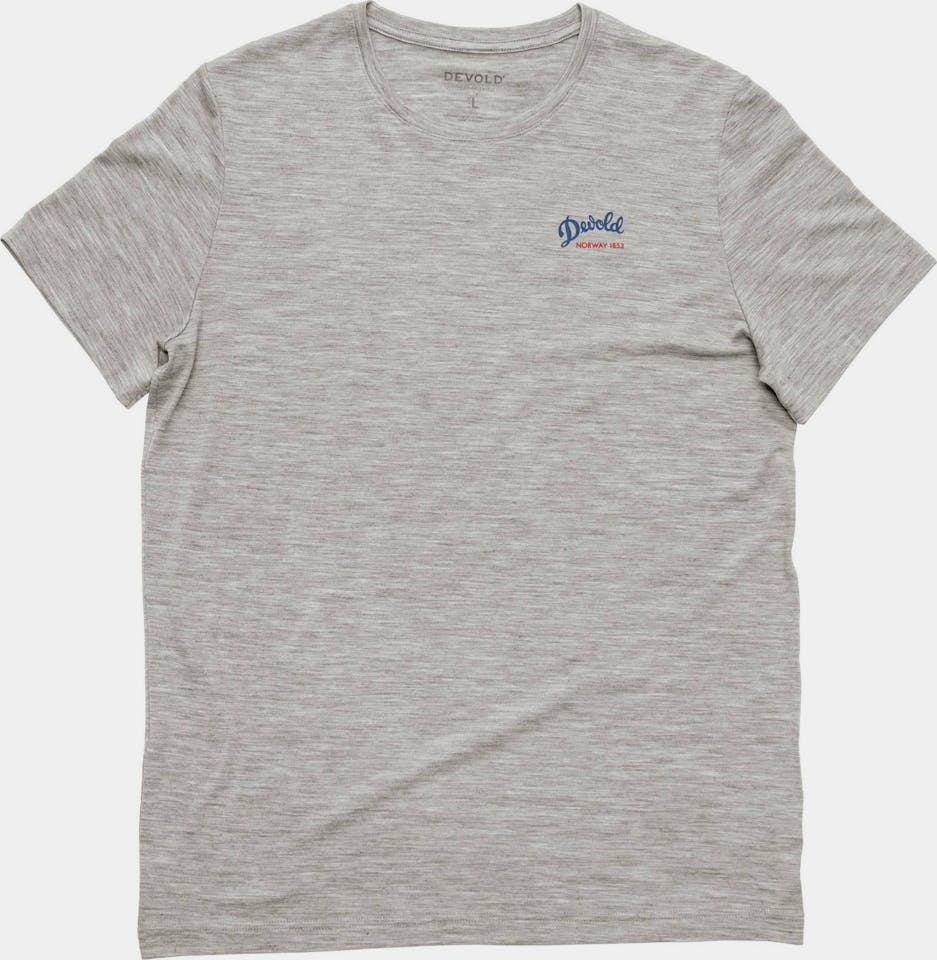 Devold Men's Script Tee Light grey 01