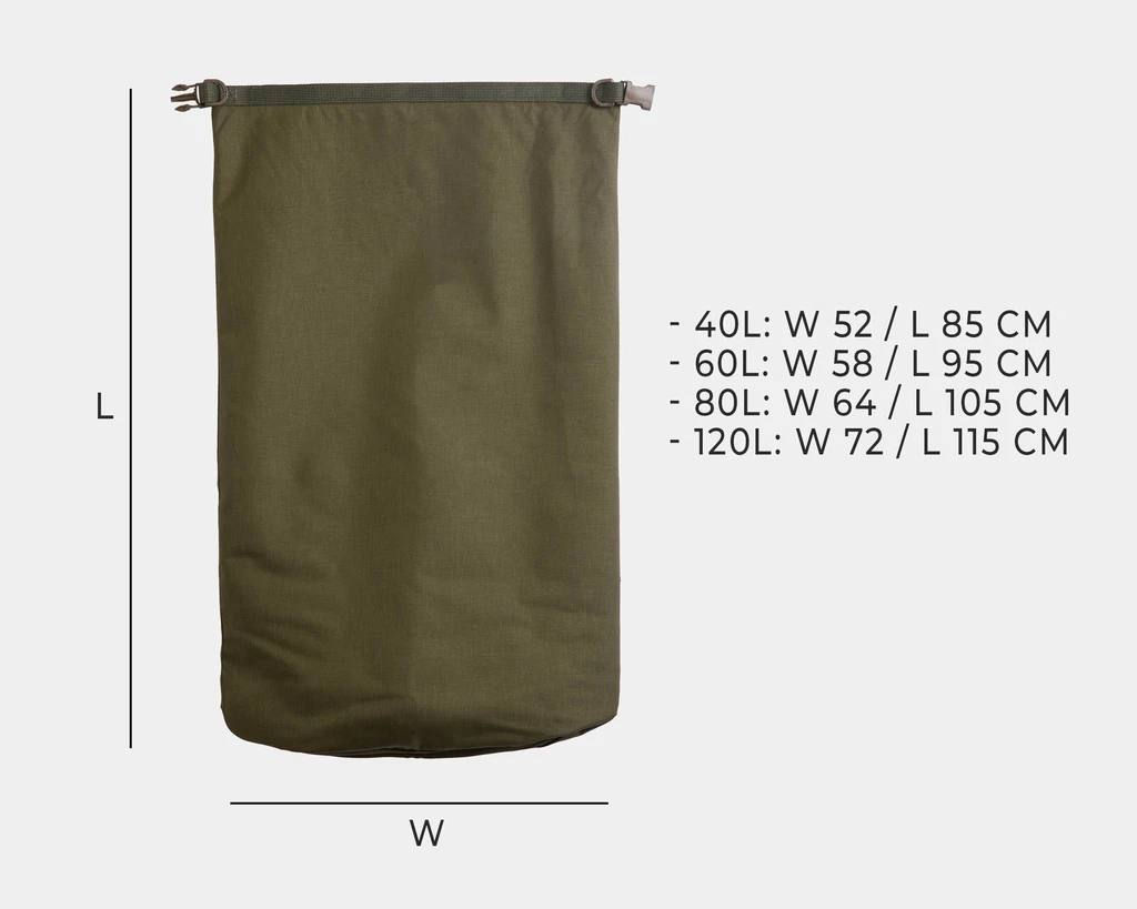 Savotta Rolltop Stuffsack, 500D, 60L Green 05