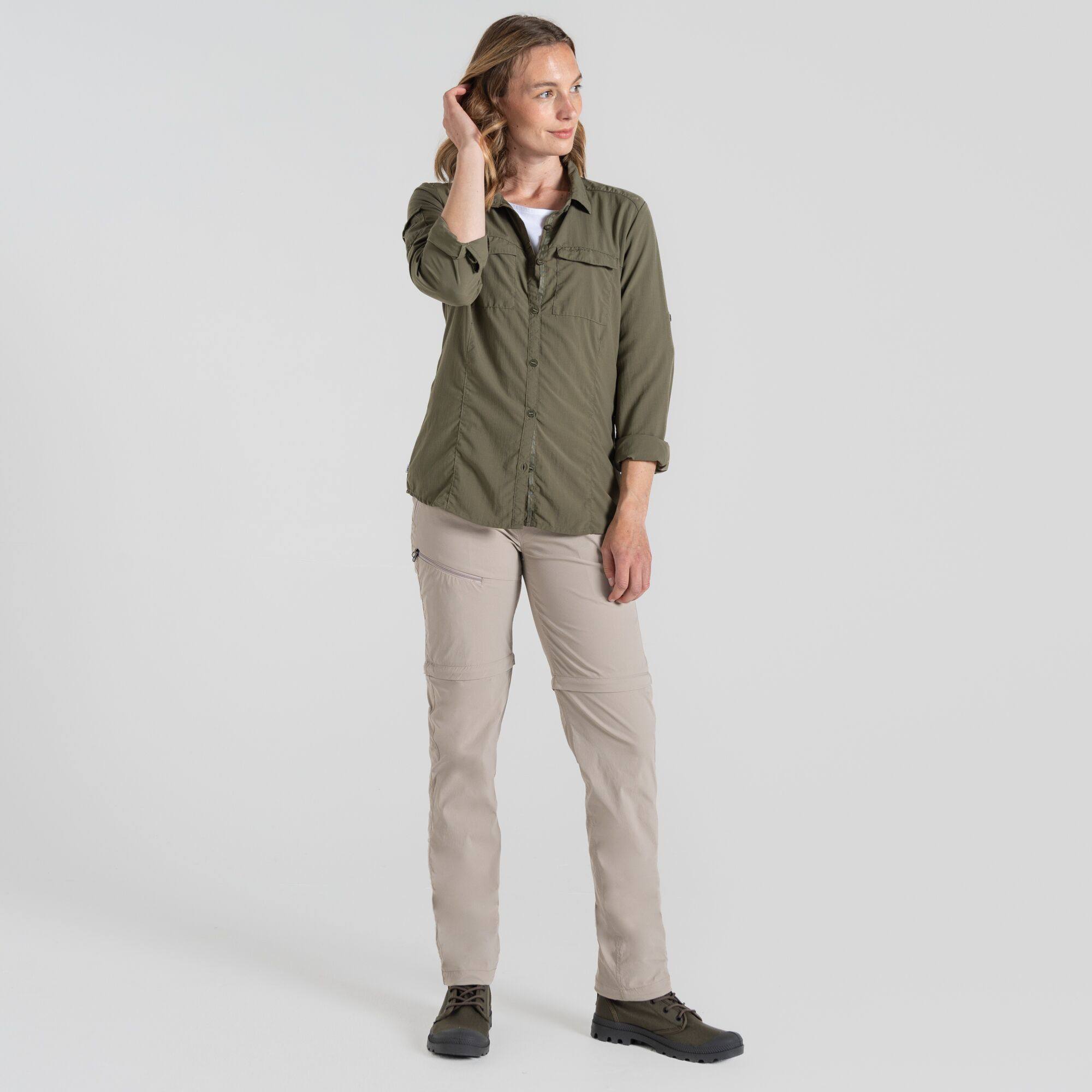 Craghoppers Women's Nosilife Pro Convertible III Trousers Mushroom 09